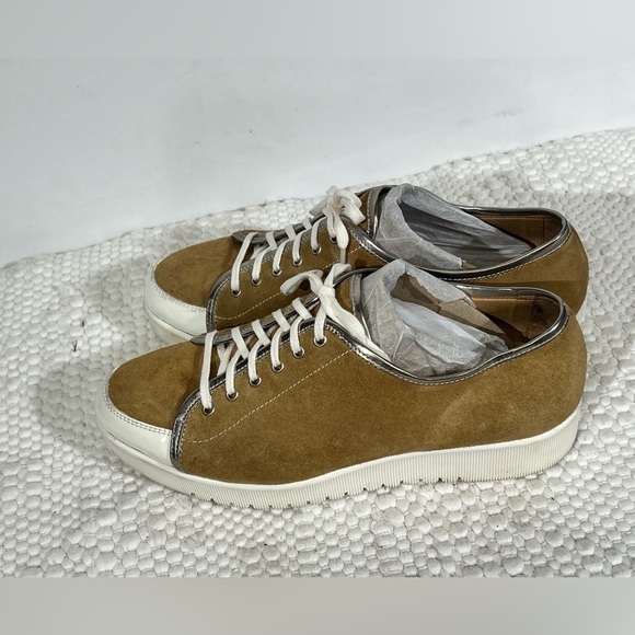 AQUATALIA Tan suede platform sneakers size 8 - Picture 8 of 10